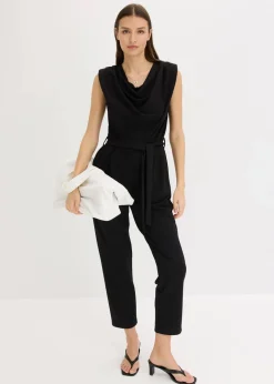 Hot Jersey-Jumpsuit mit Schulterpolster Damen Bekleidung·Homewear|Jumpsuits