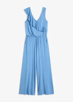 New Jersey-Jumpsuit mit Volant Damen Bekleidung·Homewear|Jumpsuits