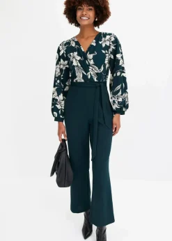 Hot Jersey-Jumpsuit mit Wickeloptik Damen Bekleidung·Homewear|Jumpsuits