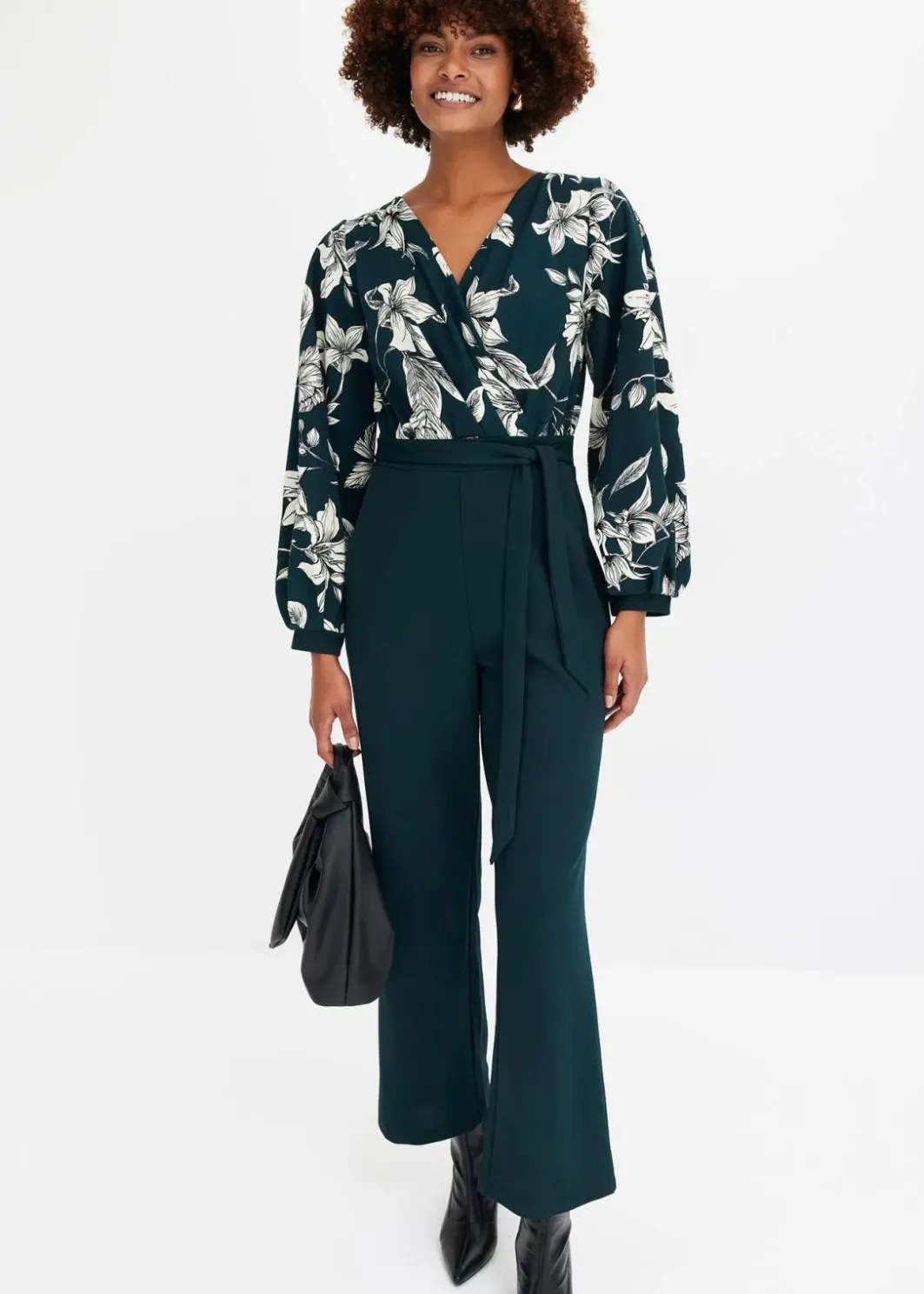 Hot Jersey-Jumpsuit mit Wickeloptik Damen Bekleidung·Homewear|Jumpsuits