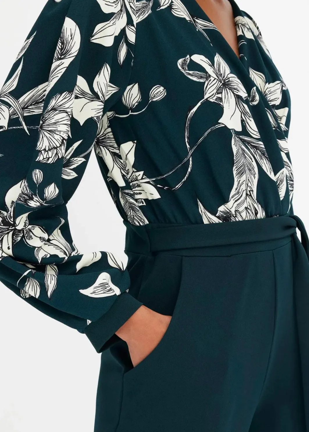 Hot Jersey-Jumpsuit mit Wickeloptik Damen Bekleidung·Homewear|Jumpsuits
