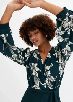 Hot Jersey-Jumpsuit mit Wickeloptik Damen Bekleidung·Homewear|Jumpsuits