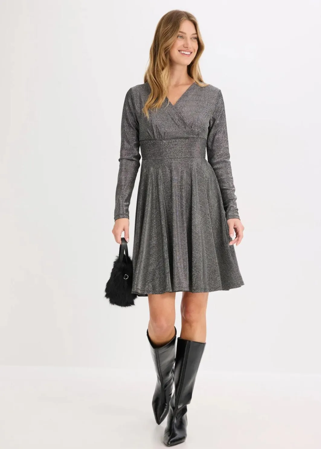 Damen bonprix Kleider|Bekleidung·Pullover & Strickjacken|Jerseykleid