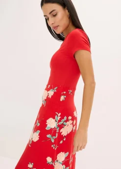 Damen bonprix Kleider|Kurzgrößen|Jerseykleid