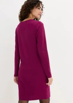 Damen bonprix Kleider|Basics|Jerseykleid aus Baumwolle mit Stretch (2er Pack)