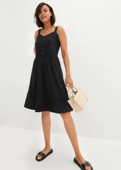 Outlet Jerseykleid aus Baumwolle Damen Kleider|Bekleidung·Pullover & Strickjacken