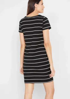 Damen bonprix Kleider|Basics|Jerseykleid aus Baumwolle mit Stretch
