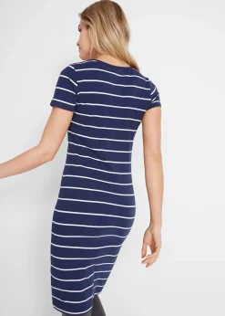 Sale Jerseykleid aus Baumwolle mit Stretch Damen Basics|Kleider