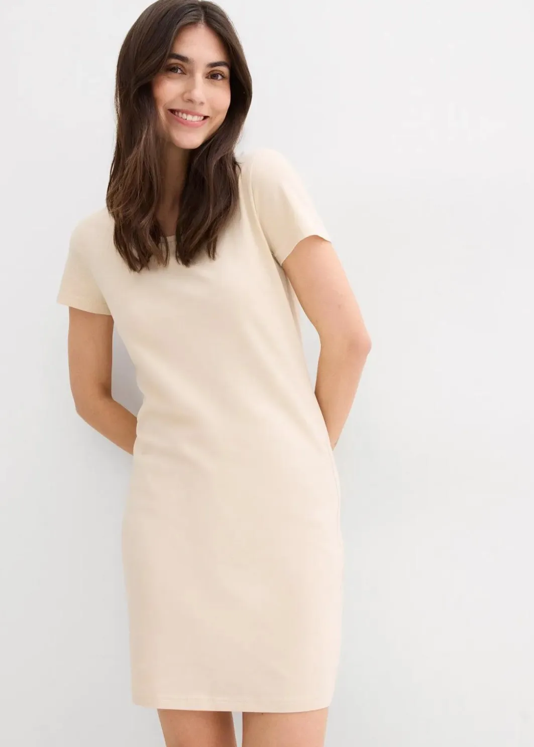 Discount Jerseykleid aus Bio-Baumwolle mit Stretch Damen Kleider|Basics