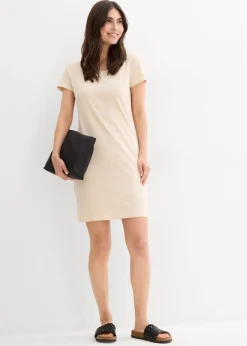 Discount Jerseykleid aus Bio-Baumwolle mit Stretch Damen Kleider|Basics