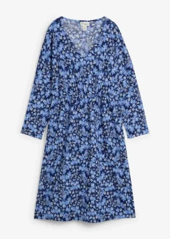 Damen bonprix Kleider|Jerseykleid aus Borkencrepe