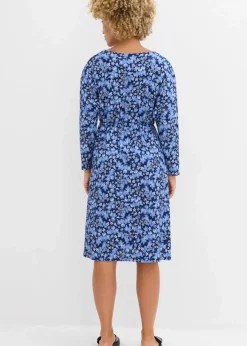 Damen bonprix Kleider|Jerseykleid aus Borkencrepe