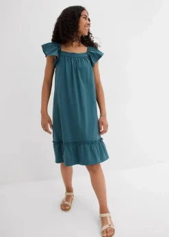 Kinder bonprix Mädchen 9-16 Jahre·Kleider & Jumpsuits|Mädchen 2-8 Jahre·Nachhaltigere Materialien|Jerseykleid aus elastischerm Bio-Baumwoll-Mix