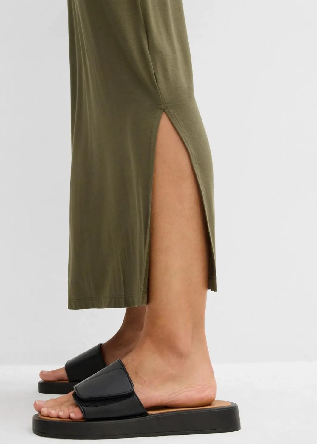 Damen bonprix Nachhaltigere Materialien|Kleider|Jerseykleid aus fließendem Viskose-Mix