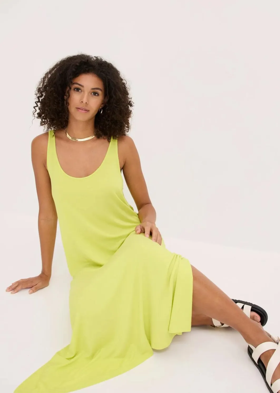 Clearance Jerseykleid aus fließender Viskose Damen Nachhaltigere Materialien|Kleider