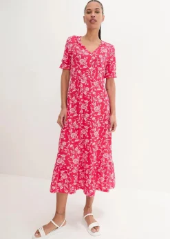 Best Jerseykleid aus fließender Viskose Damen Nachhaltigere Materialien|Kleider