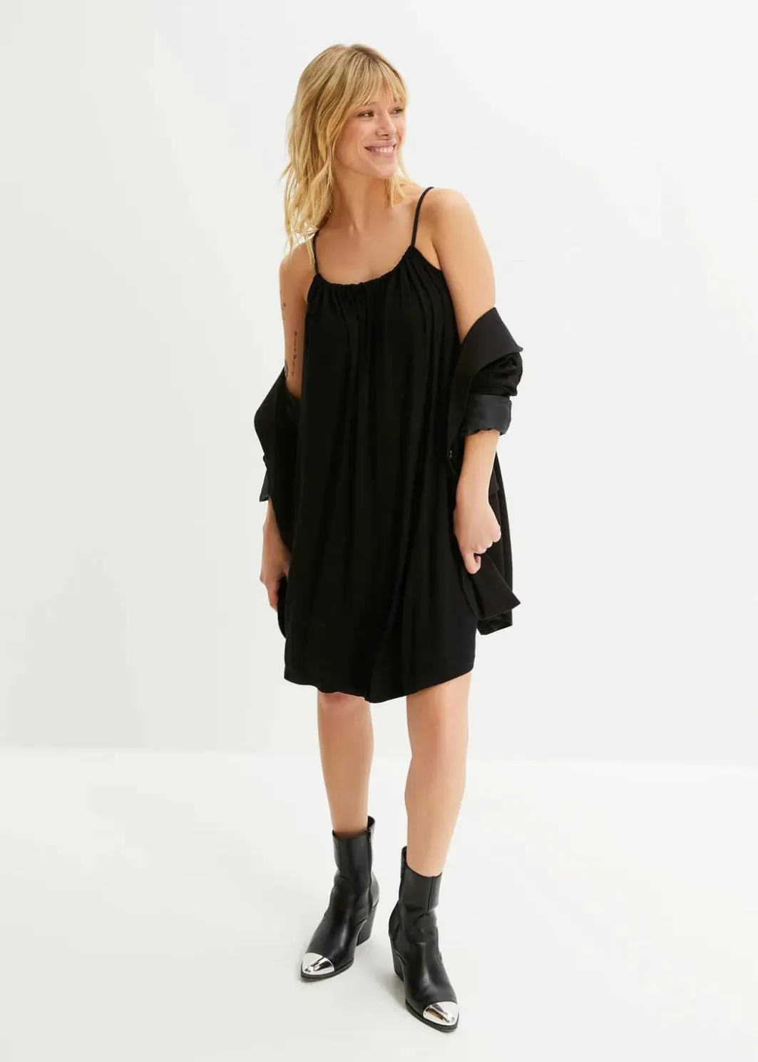 Best Jerseykleid aus fließender Viskose Damen Bekleidung·Pullover & Strickjacken|Kleider