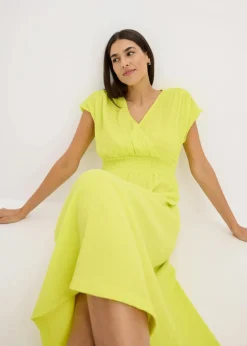 Online Jerseykleid aus luftigem Crêpe Damen Bekleidung·Pullover & Strickjacken|Kleider