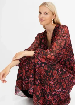 Damen bonprix Nachhaltigere Materialien|Kleider|Jersey-Kleid aus Mesh