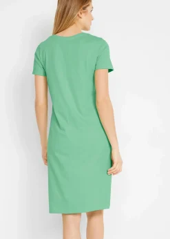 Damen bonprix Bekleidung·Röcke|Bekleidung·Pullover & Strickjacken|Jerseykleid aus reiner Baumwolle (2er Pack)