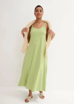 Damen bonprix Kleider|Nachhaltigere Materialien|Jerseykleid aus reiner Baumwolle