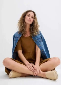 New Jerseykleid aus reiner Baumwolle Damen Nachhaltigere Materialien|Kleider
