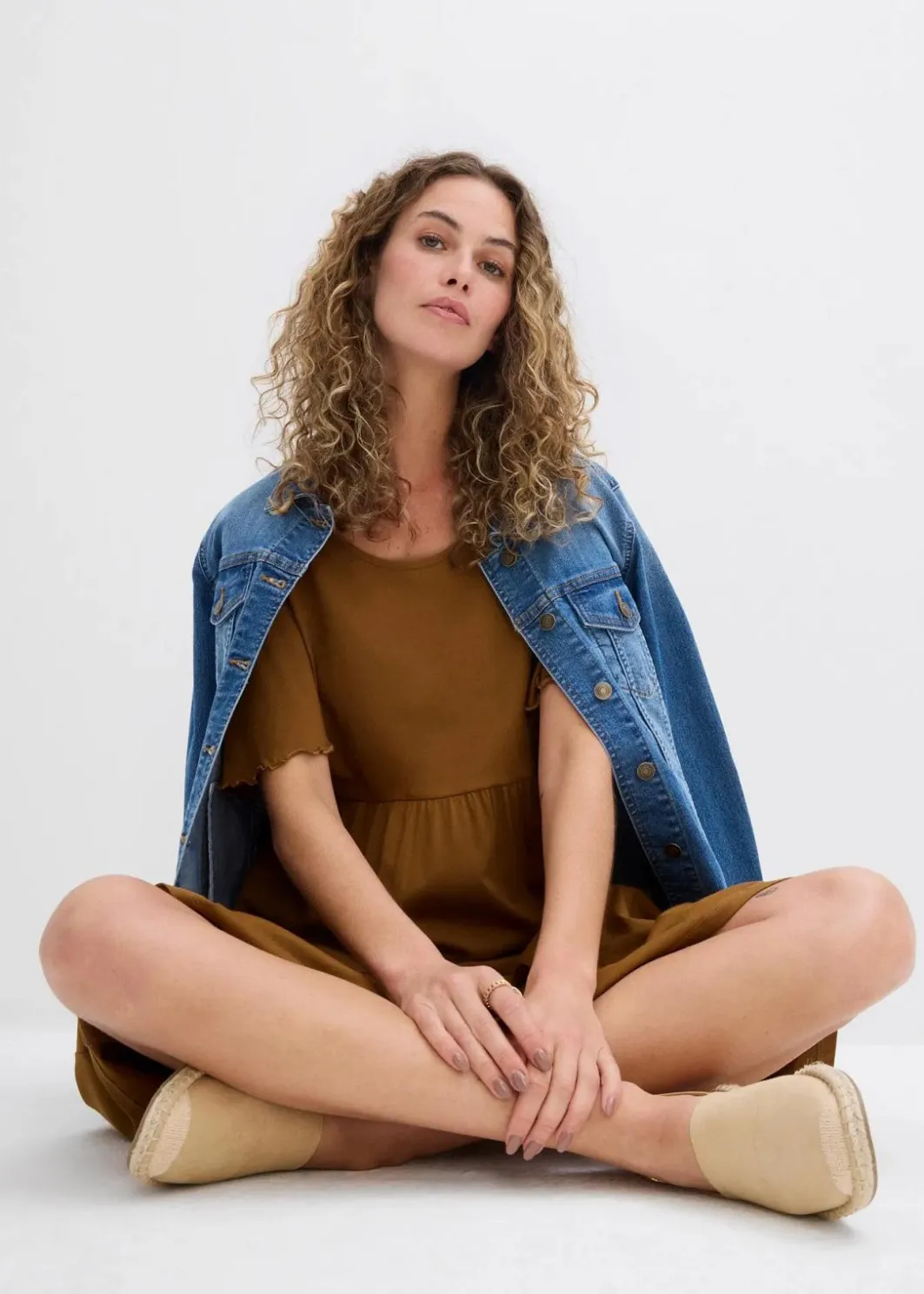 New Jerseykleid aus reiner Baumwolle Damen Nachhaltigere Materialien|Kleider