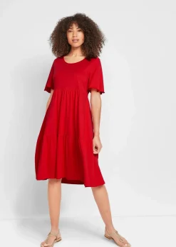 Damen bonprix Nachhaltigere Materialien|Kleider|Jerseykleid aus reiner Baumwolle