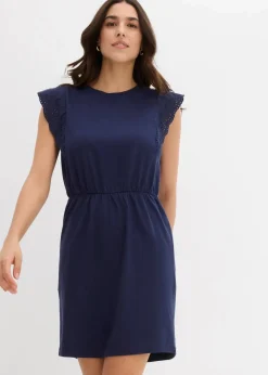 Damen bonprix Bekleidung·Pullover & Strickjacken|Kleider|Jerseykleid aus reiner Baumwolle
