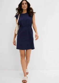 Damen bonprix Bekleidung·Pullover & Strickjacken|Kleider|Jerseykleid aus reiner Baumwolle