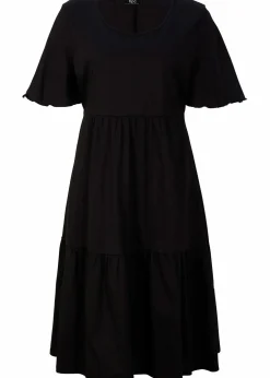 Damen bonprix Bekleidung·Pullover & Strickjacken|Kleider|Jerseykleid aus reiner Baumwolle