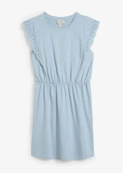 Damen bonprix Kleider|Bekleidung·Pullover & Strickjacken|Jerseykleid aus reiner Baumwolle