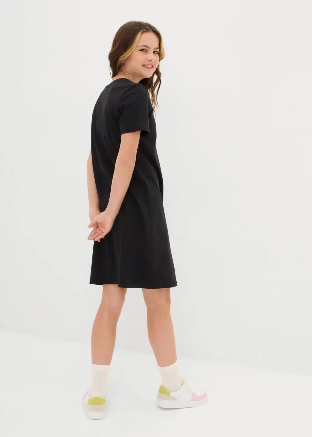 New Jerseykleid aus reiner Bio-Baumwolle Kinder Mädchen 9-16 Jahre·Kleider & Jumpsuits|Mädchen 2-8 Jahre·Nachhaltigere Materialien
