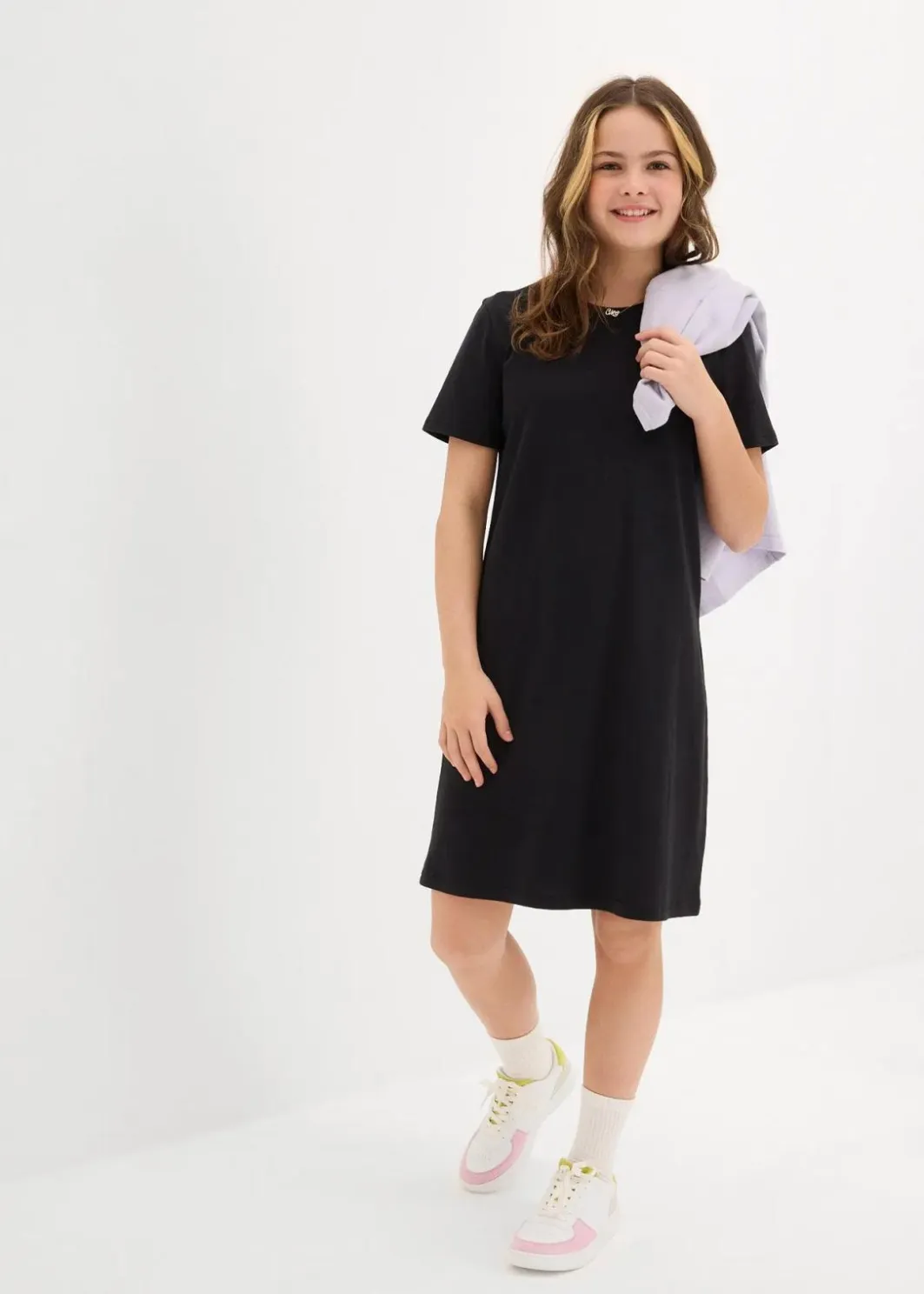 New Jerseykleid aus reiner Bio-Baumwolle Kinder Mädchen 9-16 Jahre·Kleider & Jumpsuits|Mädchen 2-8 Jahre·Nachhaltigere Materialien