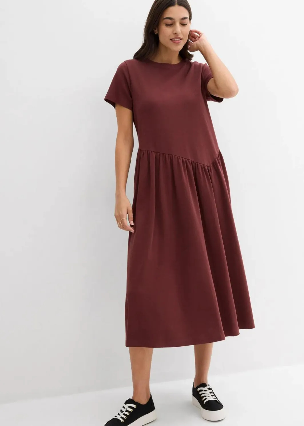 Hot Jersey-Kleid aus reiner Bio-Baumwolle Damen Bekleidung·Pullover & Strickjacken|Kleider