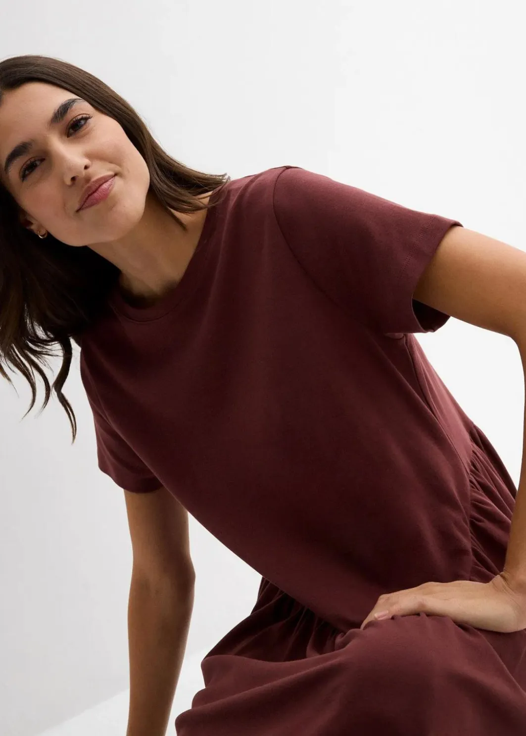 Hot Jersey-Kleid aus reiner Bio-Baumwolle Damen Bekleidung·Pullover & Strickjacken|Kleider