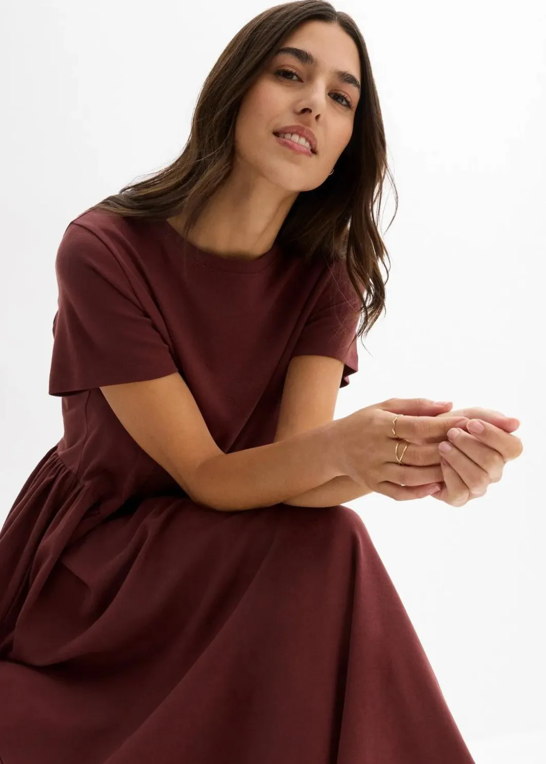 Hot Jersey-Kleid aus reiner Bio-Baumwolle Damen Bekleidung·Pullover & Strickjacken|Kleider