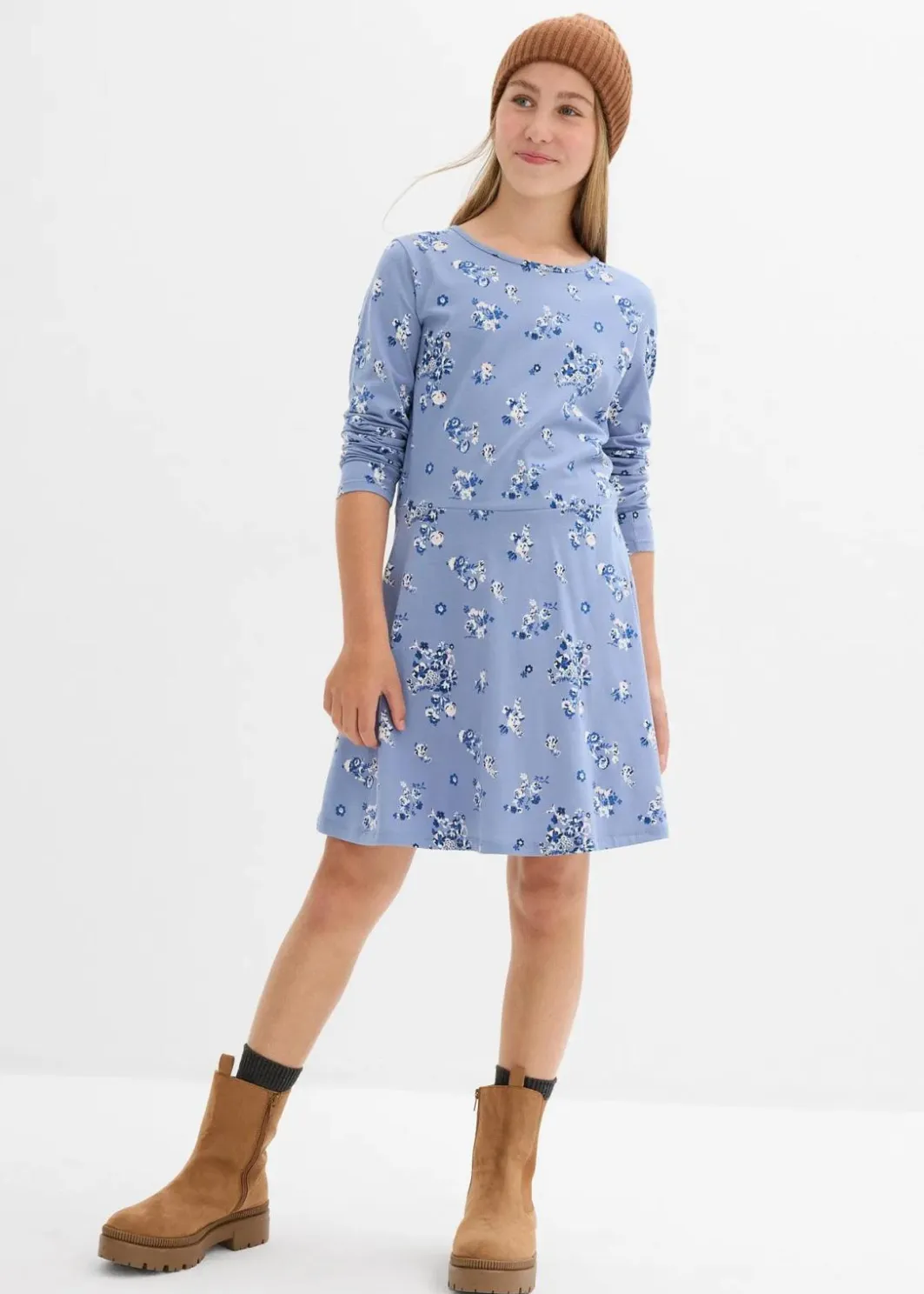 Jerseykleid aus reiner Bio-Baumwolle Kinder Mädchen 2-8 Jahre·Nachhaltigere Materialien|Mädchen 9-16 Jahre·Nachhaltigere Materialien