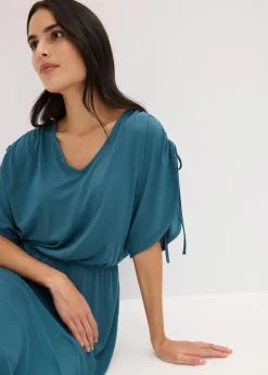 Damen bonprix Kleider|Bekleidung·Pullover & Strickjacken|Jerseykleid aus softem Modal-Mix