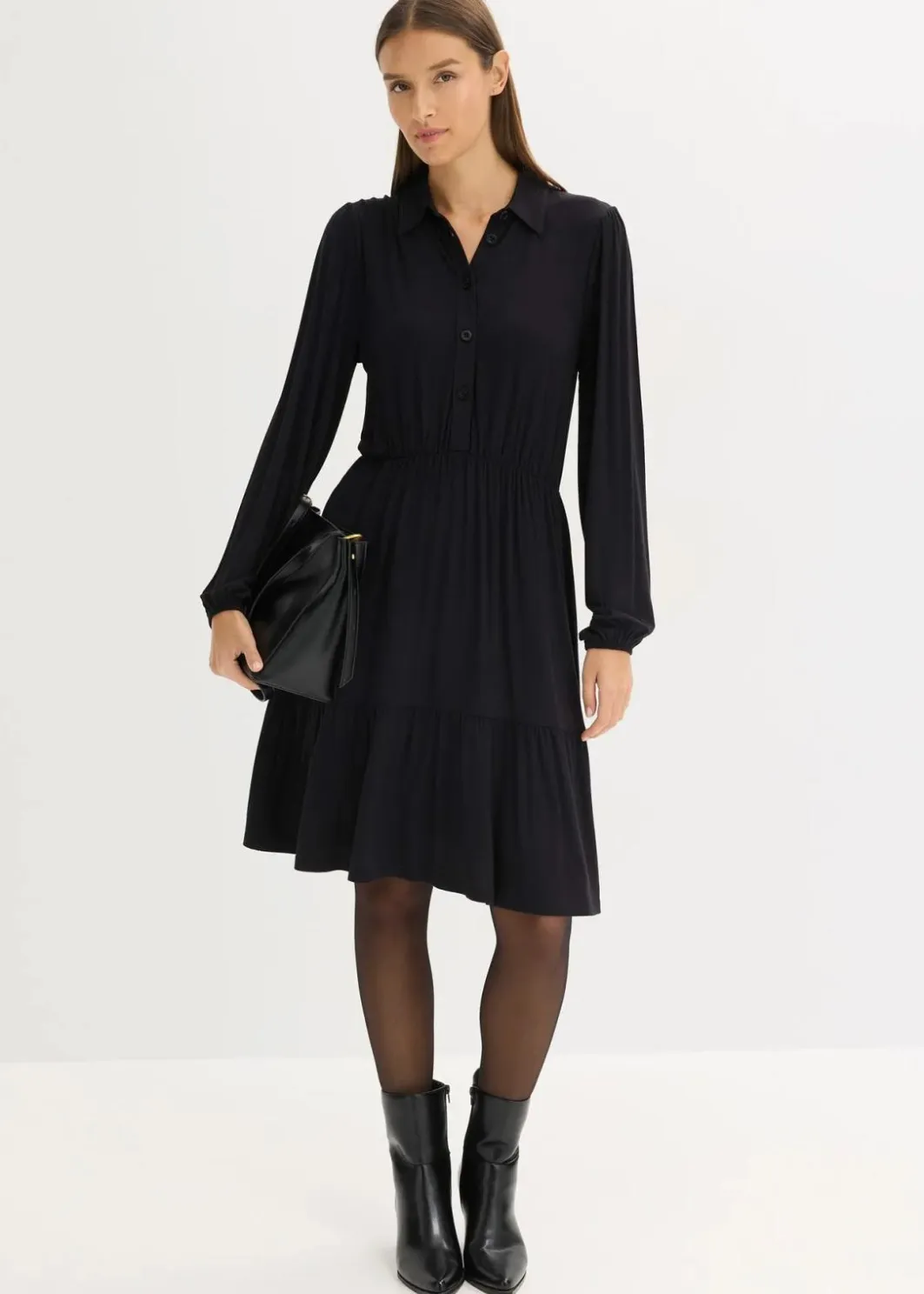 Damen bonprix Nachhaltigere Materialien|Kleider|Jerseykleid aus softem Viskose-Mix