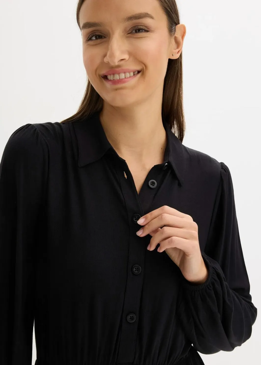 Damen bonprix Nachhaltigere Materialien|Kleider|Jerseykleid aus softem Viskose-Mix