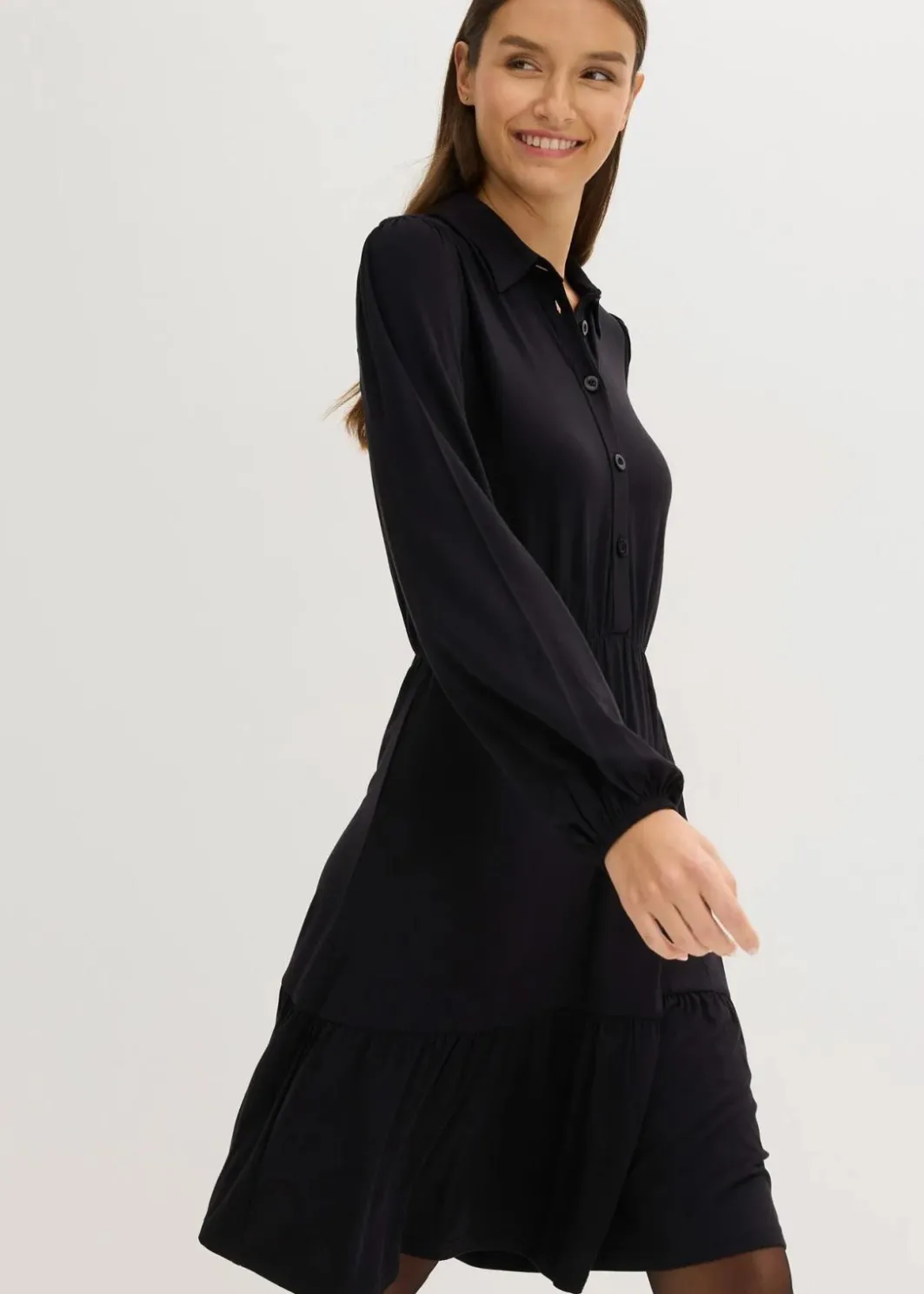 Damen bonprix Nachhaltigere Materialien|Kleider|Jerseykleid aus softem Viskose-Mix