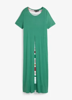 Damen bonprix Kleider|Bekleidung·Pullover & Strickjacken|Jerseykleid aus softem Viskose-Mix