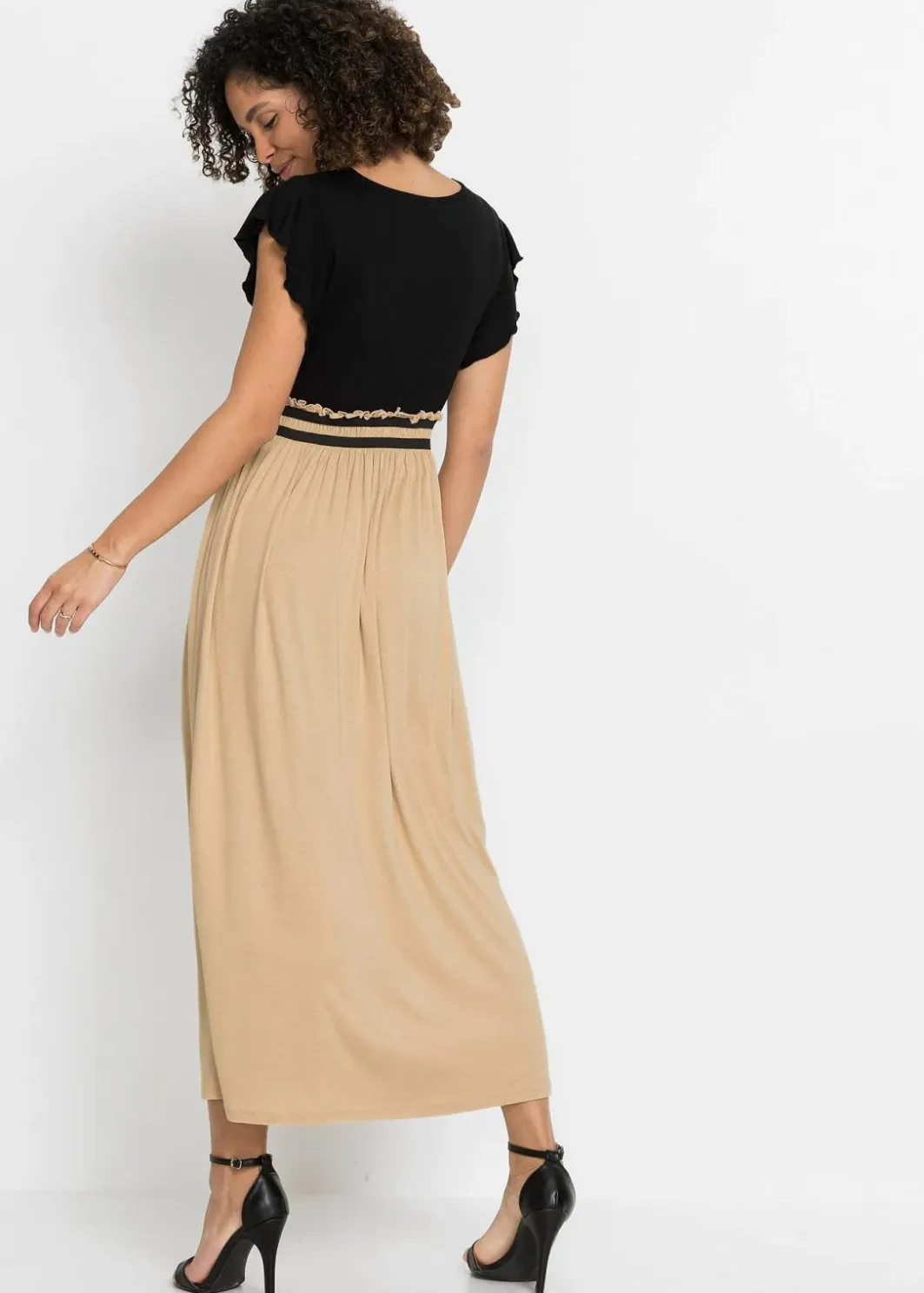Clearance Jerseykleid aus Viskose Damen Kleider|Bekleidung·Pullover & Strickjacken