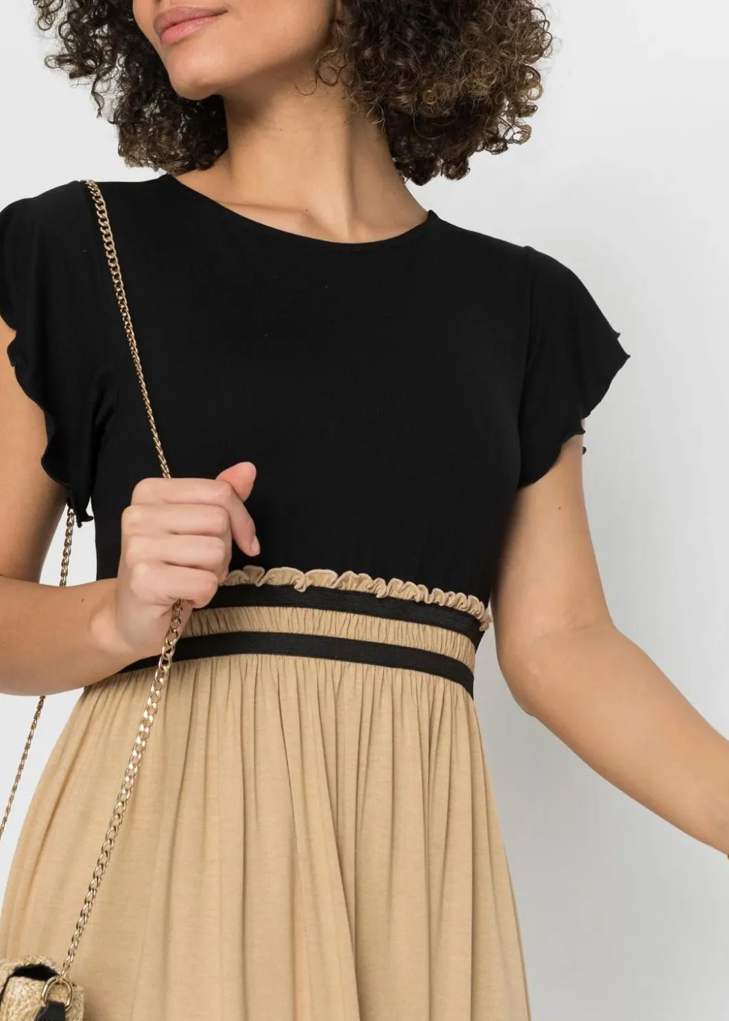Clearance Jerseykleid aus Viskose Damen Kleider|Bekleidung·Pullover & Strickjacken