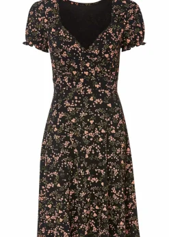 Online Jerseykleid aus Viskose-Mix Damen Nachhaltigere Materialien|Kleider