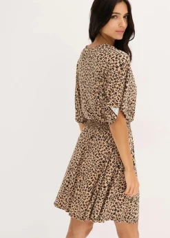 Outlet Jerseykleid aus Viskose-Mix Damen Bekleidung·Pullover & Strickjacken|Nachhaltigere Materialien