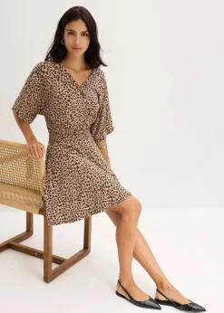 Outlet Jerseykleid aus Viskose-Mix Damen Bekleidung·Pullover & Strickjacken|Nachhaltigere Materialien