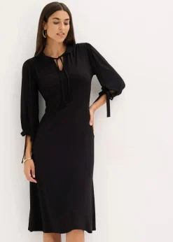 Jerseykleid aus Viskose-mix Damen Kleider|Bekleidung·Pullover & Strickjacken
