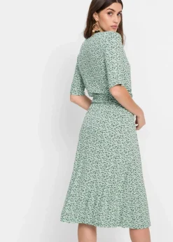 Discount Jerseykleid aus Viskose-Mix Damen Bekleidung·Pullover & Strickjacken|Kleider